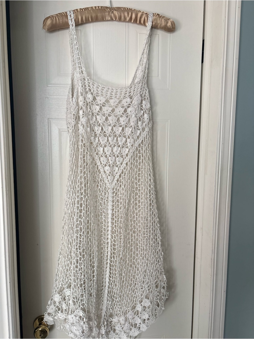 Handmade White Crochet Sundress